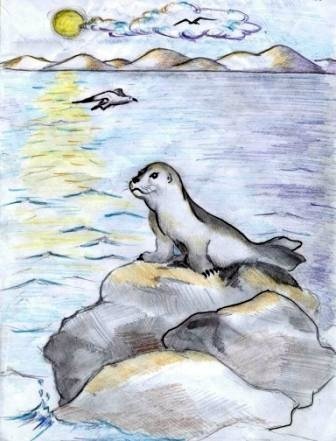 Байкал рисунок детский