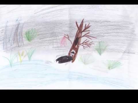 Васютка карандашом