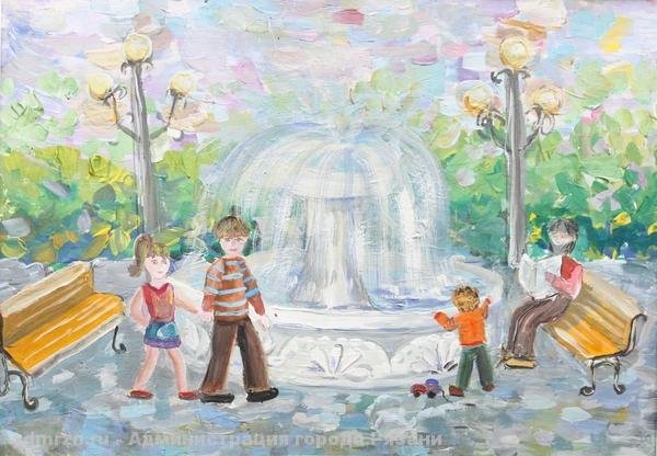 Парк рисунок для детей