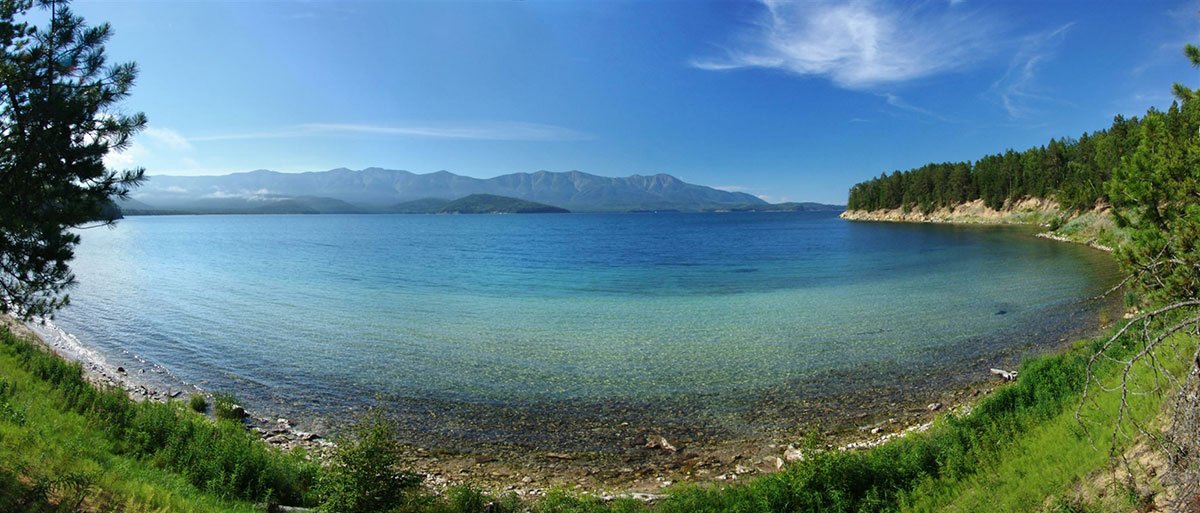 Голубое озеро байкал