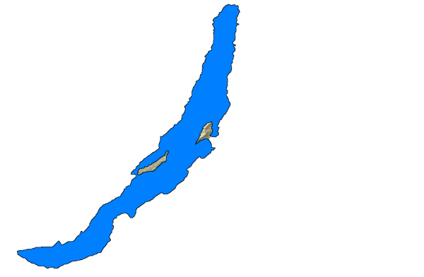 Контур озера Байкал