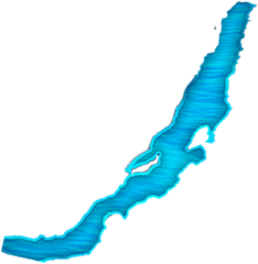 Контур озера Байкал