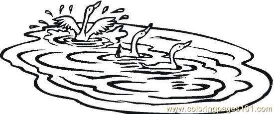 Озеро раскраска