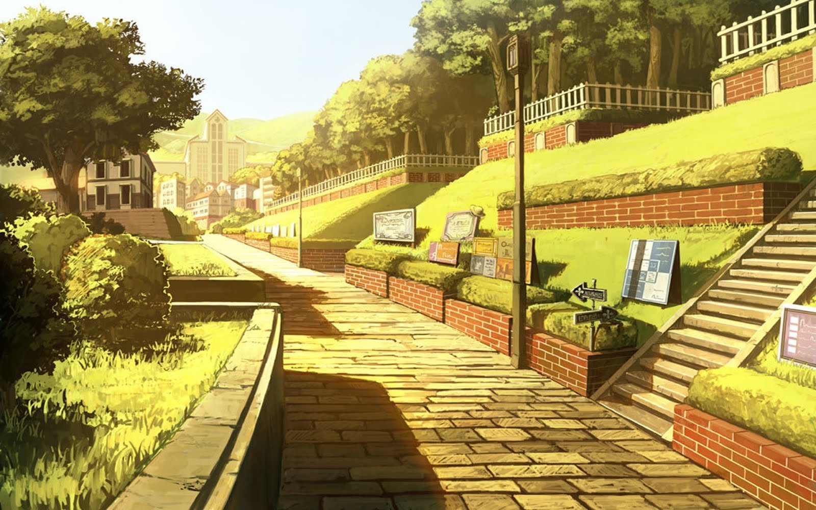 Картинки парка аниме (67 фото) » Картинки и статусы про окружающий мир  вокруг