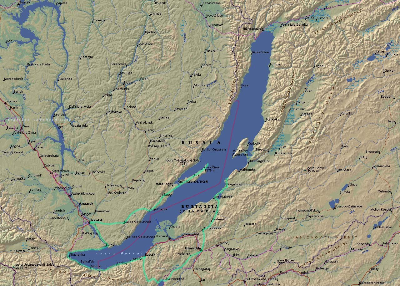 озера на карте фото