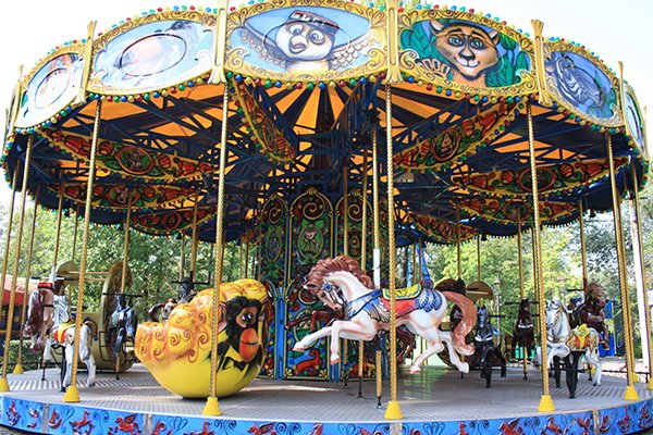Карусели в Новокузнецке парк Гагарина
