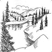 Тайга рисунок карандашом