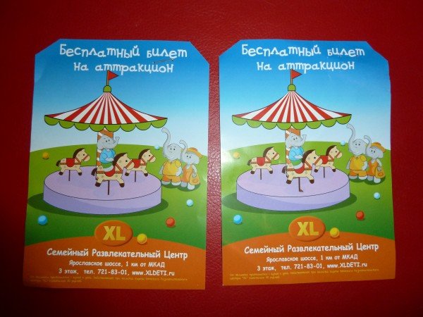 Билет в парк аттракционов