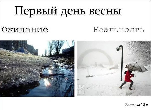 Весна ожидание реальность