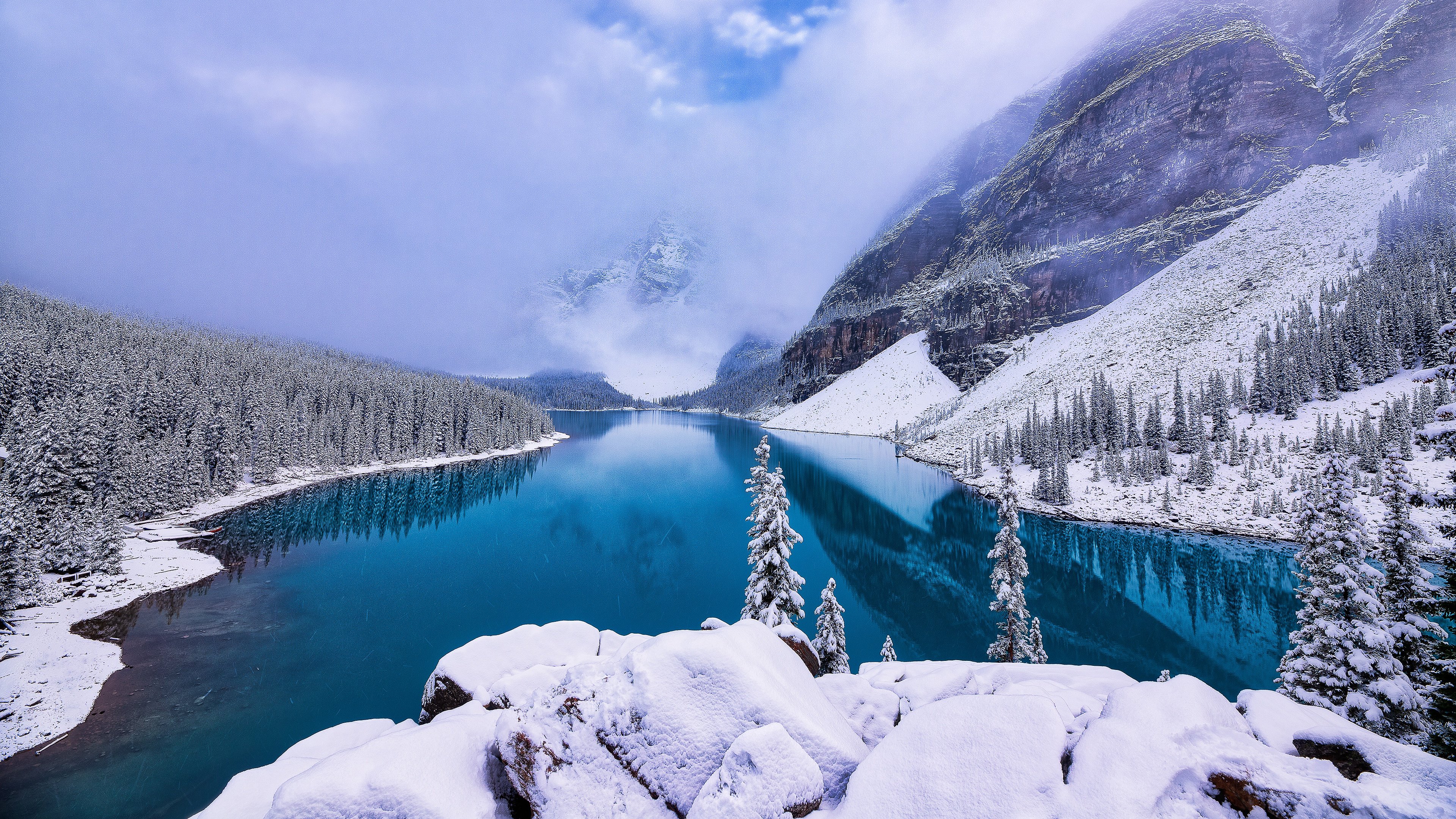 Канада 4. Озеро Морейн, Канада зима. Национальный парк Банфф, Канада зима. Озеро Морейн в Канаде зимой. Озеро Морейн, национальный парк Банф, Канада.