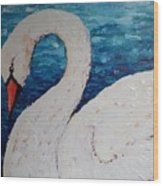 Красивая аппликация лебедь