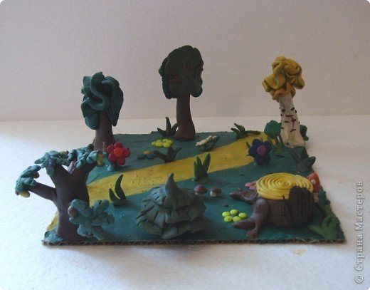 Парк из пластилина