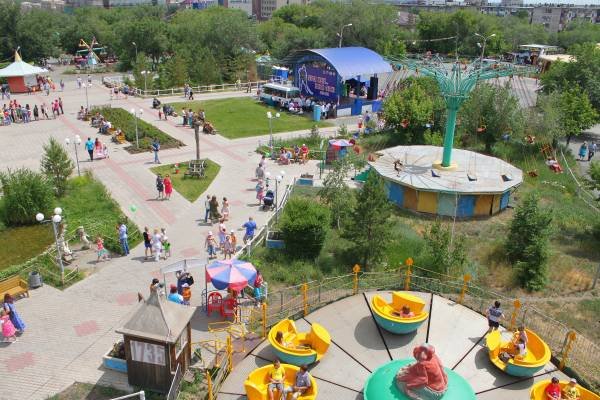 Город Орск Центральный парк