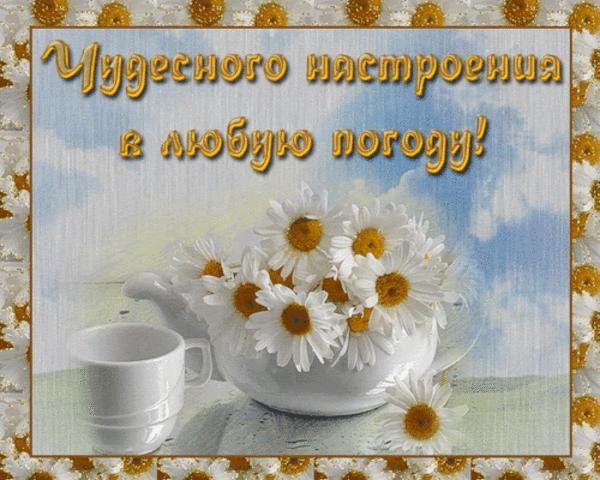 Пожелания хорошей погоды и настроения