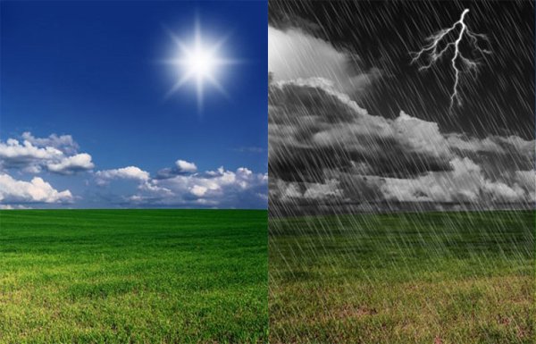 Изменение погоды фото