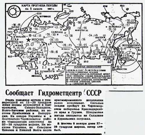 Погода СССР