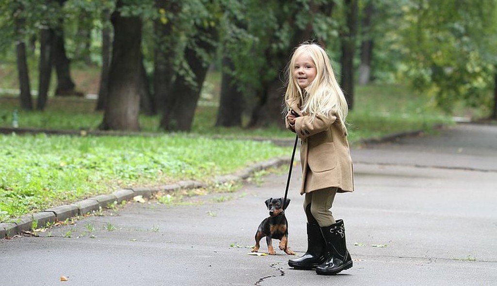 Женщина выбежала из дома. Девочка гуляет. Девочка с собакой в парке. Гулять с собакой. Фотосессия прогулка с собакой.