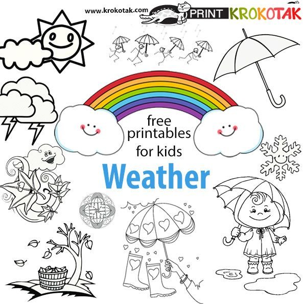 Weather раскраска for Kids