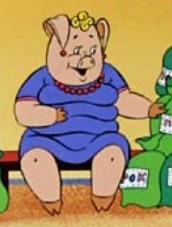 Свинка из ну погоди на пляже