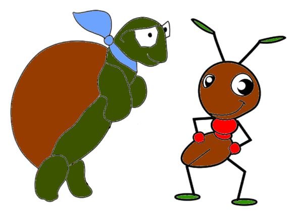 Муравьишка вопросик и мудрая черепаха