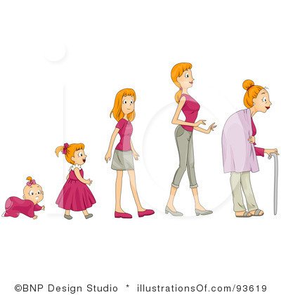 Старушка, женщина, девушка, девочка иллюстрации