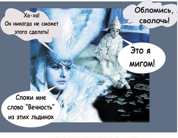 Снежная Королева слово вечность