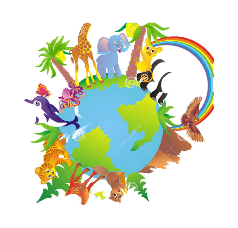 Животные на земном шаре. Разноцветная Планета. Планета земля для дошкольников. Клипарт планеты для детей. Животные вокруг планеты.