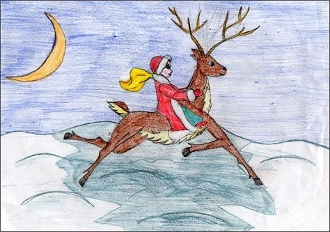 Эпизод из сказки Снежная Королева