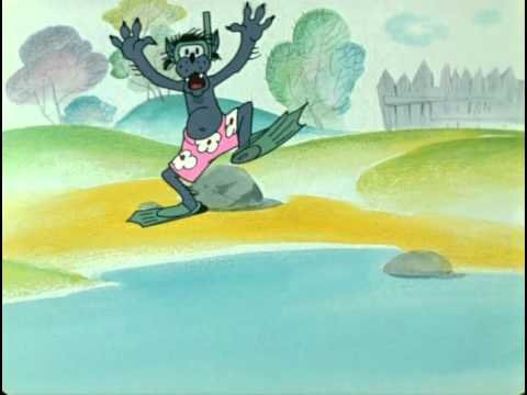 Ну погоди волк в ластах и маске