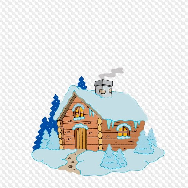 Домик Простоквашино зимой