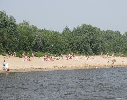 Кашира Ока пляж