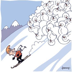 Лавина рисунок