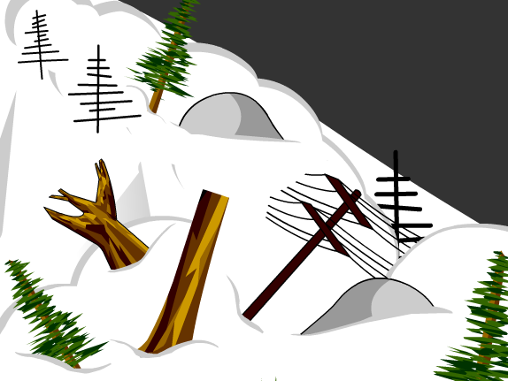 Лавина рисунок