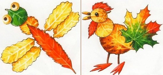 Красивый узор из опавших листьев рисунок