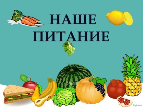 Наше питание презентация