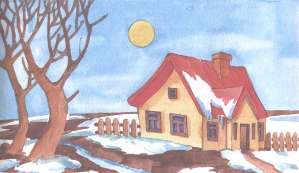Дом для весны рисунки детей