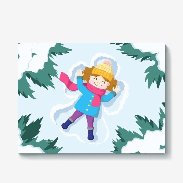 Снежный ангел вектор