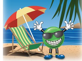 Смайлики на море отдыхают