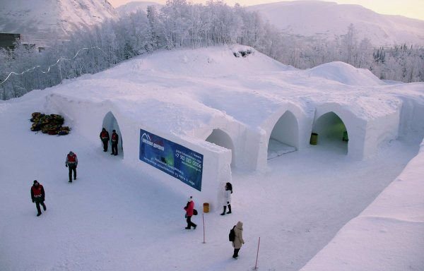 Снежная деревня Кировск Мурманская область