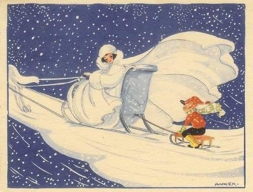 Кай на санках