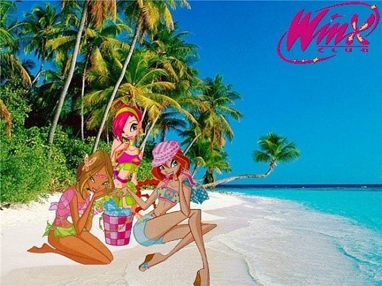 Клуб Винкс на пляже