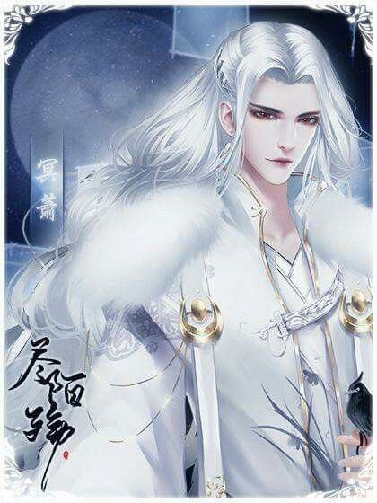 Беловолосый юноша Китай фэнтези