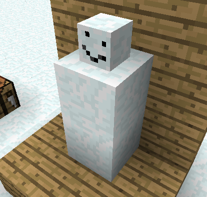 Майнкрафт снежный голем МУТАНТ