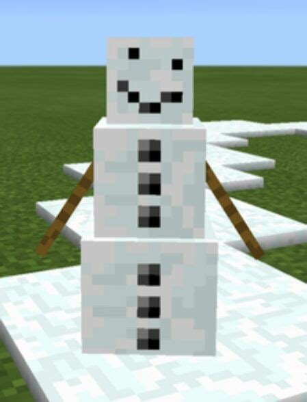 Снежный голем в МАЙНКРАФТЕ