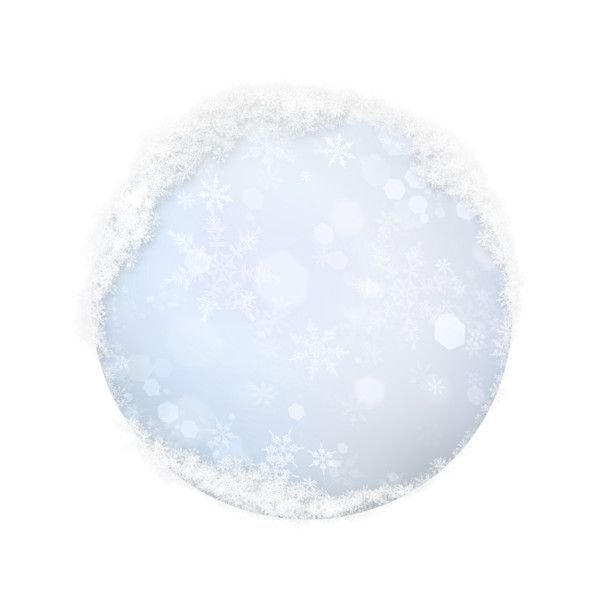 Круглый снег