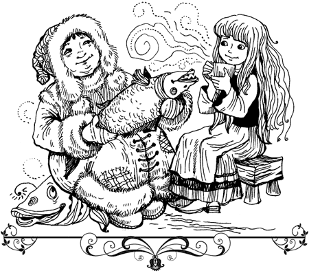 Герда и Кай финка и лапландка