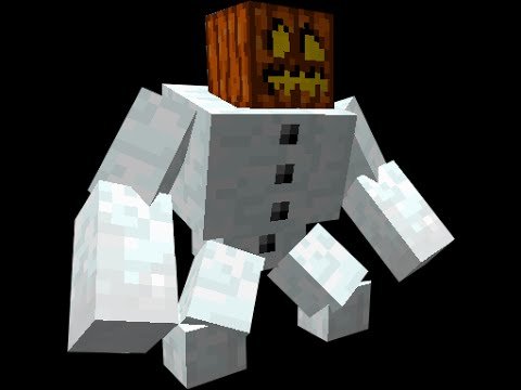 Майнкрафт снежный голем МУТАНТ