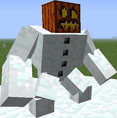 Майнкрафт большой снежный голем