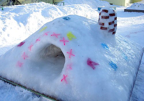 Картинки снежные постройки (70 фото)