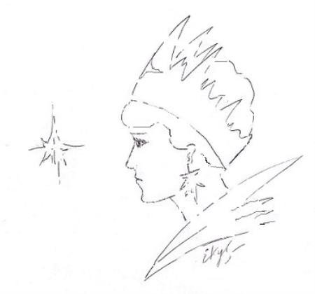 Лицо снежной королевы для вырезания